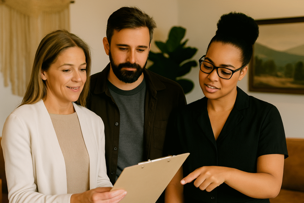 Intake Team Reviewing Client Chart – Hollywood Detox