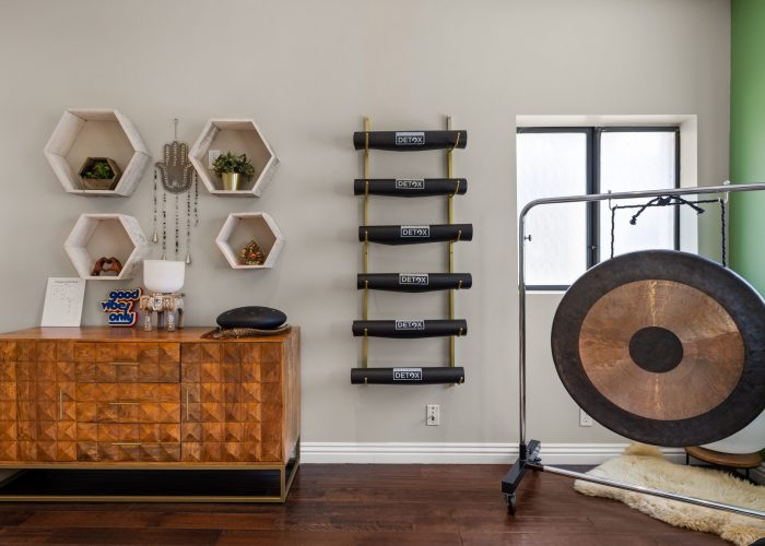 Wellness Studio Relaxation Space with Gong